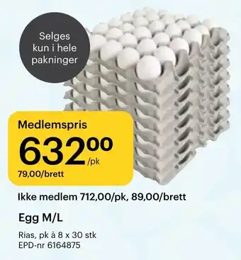 Storcash Egg M/L tilbud