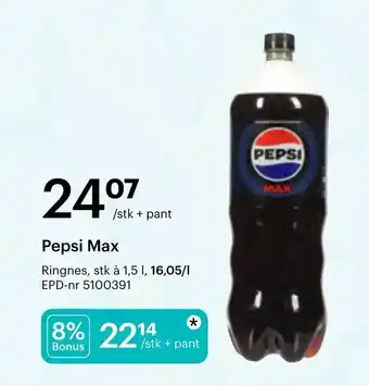 Storcash Pepsi Max tilbud