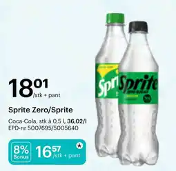 Storcash Sprite Zero/Sprite tilbud