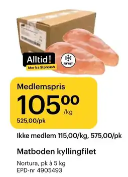 Storcash Matboden kyllingfilet tilbud