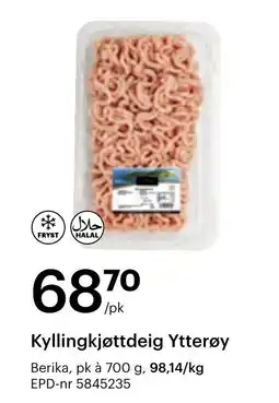 Storcash Kyllingkjøttdeig Ytterøy tilbud