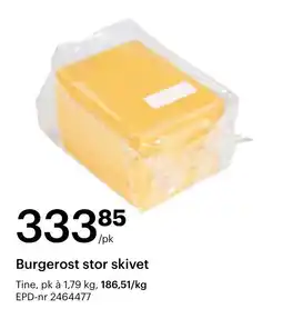 Storcash Burgerost stor skivet tilbud