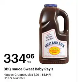 Storcash BBQ sauce Sweet Baby Ray's tilbud