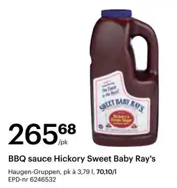 Storcash BBQ sauce Hickory Sweet Baby Ray's tilbud