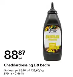 Storcash Gorines Cheddardressing Litt bedre tilbud