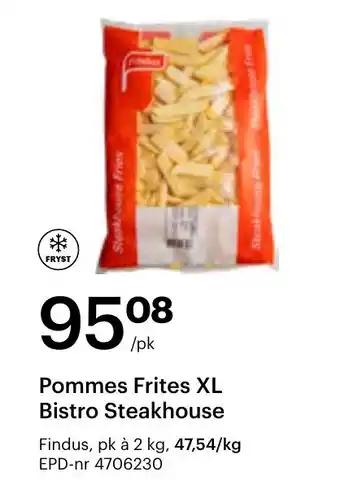 Storcash Findus Pommes Frites XL Bistro Steakhouse tilbud