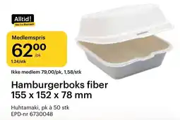 Storcash Hamburgerboks fiber tilbud