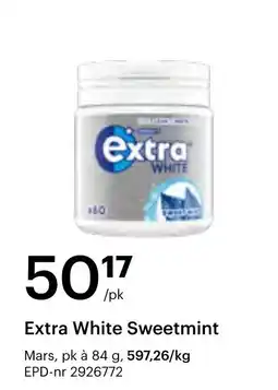 Storcash Extra White Sweetmint tilbud