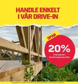 Byggmax Impregnert konstruksjonsvirke tilbud