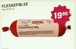 Holdbart FLESKEPØLSE tilbud