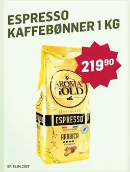 Holdbart ESPRESSO KAFFEBØNNER tilbud