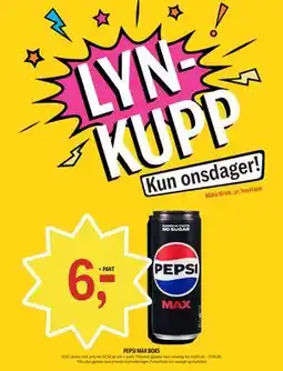 Coop Prix PEPSI MAX BOKS tilbud