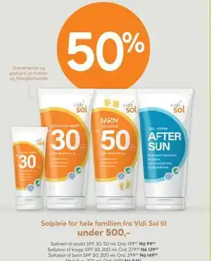 Sollotion til barn SPF 50