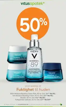 Vitusapotek 100H Moisture Boosting Cream Rich tilbud