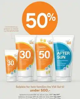 Vitusapotek Sollotion til kropp SPF 30 tilbud