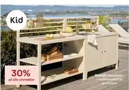 Kid Interiør 30% på alle utemøbler tilbud