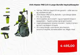 Clas Ohlson AVA Master P60 2.0 X-Large Bundle høytrykksspyler tilbud