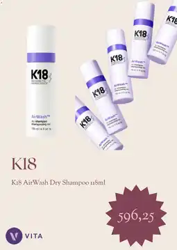 VITA K18 AirWash Dry Shampoo tilbud