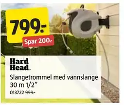 Jula Slangetrommel med vannslange 30 m 1/2” tilbud