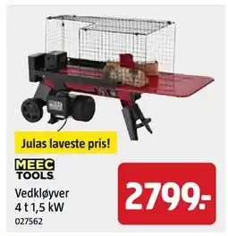 Jula Vedkløyver 4 t 1,5 kW tilbud