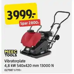 Jula Vibratorplate 4,8 kW 540x420 mm 13000 N tilbud