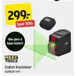 Jula Grønn krysslaser tilbud