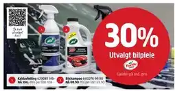 Jula 30% Utvalgt bilpleie tilbud