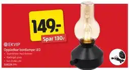 Jula Oppladbar bordlampe LED tilbud