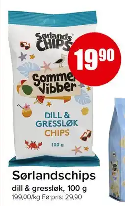 Spar Sørlandschips tilbud