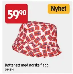 Jula Bøttehatt med norske flagg tilbud