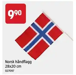 Jula Norsk håndflagg 28x20 cm tilbud
