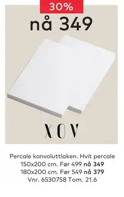 Skeidar Percale konvoluttlaken tilbud