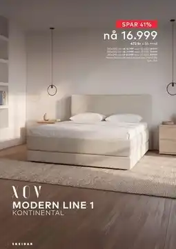 Skeidar MODERN LINE 1 KONTINENTAL tilbud
