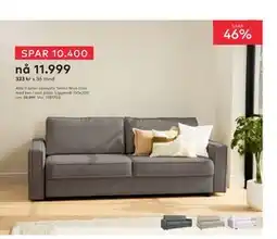 Skeidar Alex 3-seter sovesofa tilbud