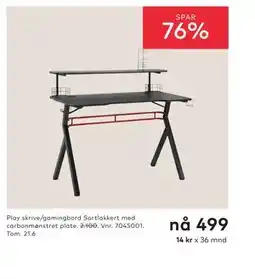 Skeidar Play skrive/gamingbord tilbud