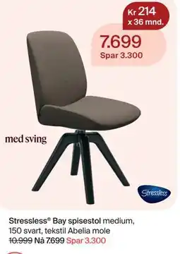 Møbelringen Stressless Bay spisestol tilbud