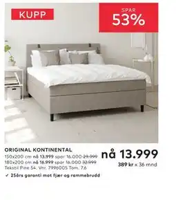 Skeidar ORIGINAL KONTINENTAL tilbud