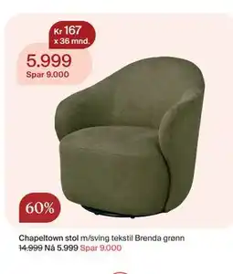 Møbelringen Chapeltown stol tilbud