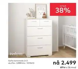 Skeidar Sofia kommode tilbud