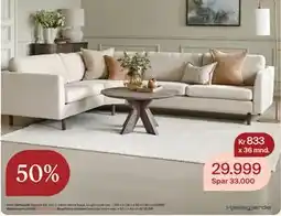 Møbelringen Anne hjørnesofa, Medlemspris tilbud