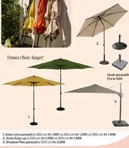Møbelringen Shadow Flex parasoll tilbud