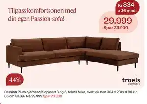 Møbelringen Passion Pluss hjørnesofa tilbud
