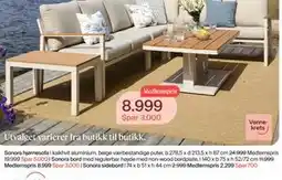 Møbelringen Sonora bord, Medlemspris tilbud