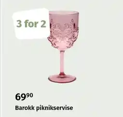Nille Barokk piknikservise tilbud
