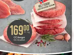 CC Mat CC-burger CC-kvalitet tilbud