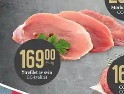 CC Mat Ytrefilet av svin CC-kvalitet tilbud