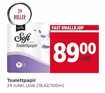 Meny Toalettpapir tilbud