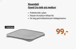 Kitch'n Rosendahl grand cru lokk grå medium tilbud