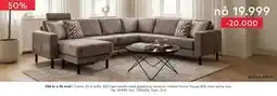 Skeidar Como 22 U-sofa tilbud