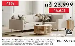 Skeidar Slogen hjørnesofa tilbud